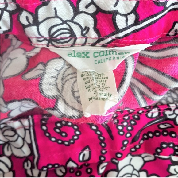 Vintage 1970s Alex Colman Bright Pink Maxi Skirt Size Small - Picture 10 of 11